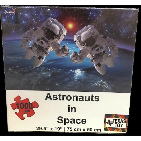 Texas Toy Distribution 2 mm NASA Astronauts in Space Cardboard Puzzle 1000 Piece CP103 - main